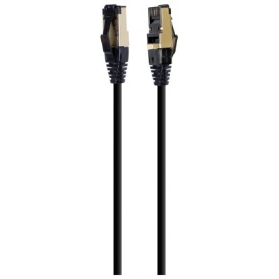 CABLE RED S-FTP GEMBIRD CAT 8 LSZH NEGRO 2 M