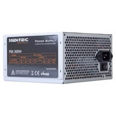 FUENTE DE ALIMENTACION HIDITEC PSU ATX PSX500 500W (BULK) CON CABLE