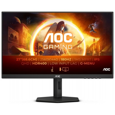 MONITOR 27 AOC GAMING Q27G4XD QHD 2560X1420 180HZ 1MS