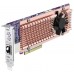 QNAP Card QM2 tarjeta y adaptador de interfaz Interno PCIe, RJ-45 (Espera 4 dias)