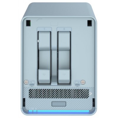 QNAP QMiroPlus-201W NAS Escritorio Intel® Celeron® J4125 4 GB DDR4 0 TB QNAP Turbo System Azul (Espera 4 dias)