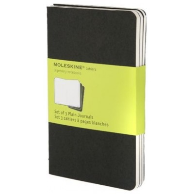 SET DE 3 LIBRETAS CAHIER NEGRAS P (9X14CM) LISA MOLESKINE QP313 (Espera 4 dias)