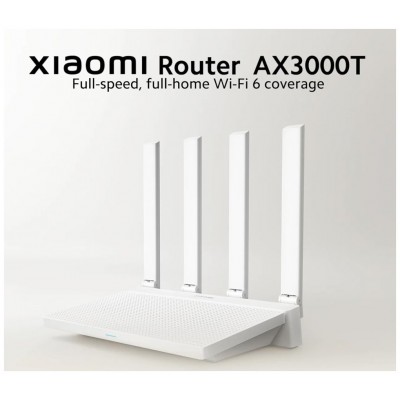 ROUTER XIAOMI ROUTER AX3000T WHITE