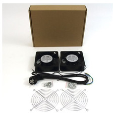 PEPEGREEN DOBLE VENTILADOR DE 12 CM PARA ARMARIO RACK