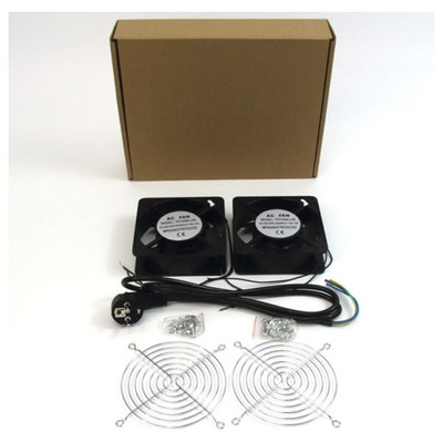 PEPEGREEN DOBLE VENTILADOR DE 12 CM PARA ARMARIO RACK