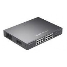 REYEE 18-Port Gigabit Smart POE Switch, 16 Gigabit RJ45 Ports including 16 POE/POE+ Ports, 2 SFP Sl