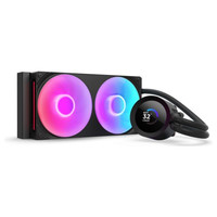 NZXT KRAKEN 240 RGB V2 - 240MM AIO LIQUID COOLER W/ 1.54IN. DISPLAY & & RGB CORE FAN ENTRY VERSION (BLACK) (Espera 4 dias)