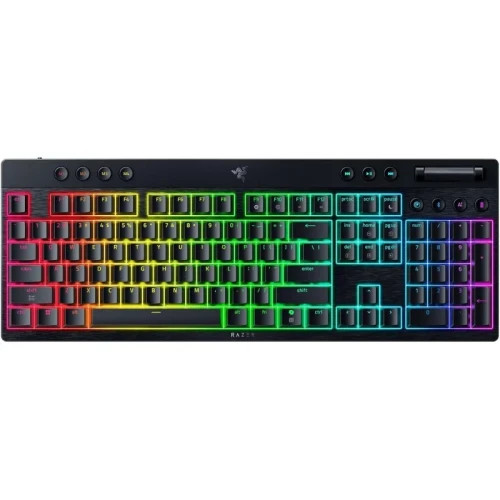 TECLADO RAZER BLACKWIDOW V4 LOW PROFILE HYPERSPEED ORANGE SWITCH (US LAYOUT) (RZ03-05270800-R3M1) (Espera 4 dias)