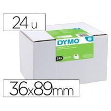 PACK 24 ROLLOS ETIQUETAS DIRECCION ENVÍO 89X36MM.DYMO S0722390 (Espera 4 dias)