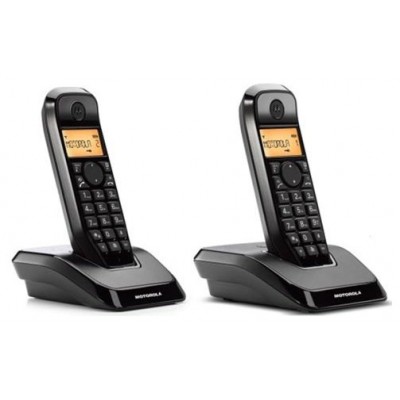 MOTOROLA S1202 Telefono DECT DUO Negro