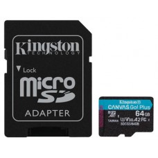 Kingston Technology Canvas Go! Plus memoria flash 64 GB MicroSD Clase 10 UHS-I (Espera 4 dias)