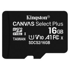 MEMORIA MICRO SD 16GB XC1 C10 A1 KINGSTON (Espera 4 dias)