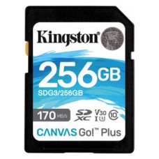 MEMORIA SD 256GB KINGSTON SDXC CANVAS GO PLUS 170R C10 · (Espera 4 dias)