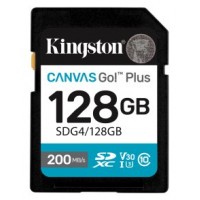 Kingston Technology 128GB SDXC Canvas Go Plus Gen4 200MB/s C10 UHS-I U3 V30 (Espera 4 dias)