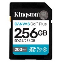 Kingston Technology 256GB SDXC Canvas Go Plus Gen4 200MB/s C10 UHS-I U3 V30 (Espera 4 dias)