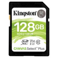 MEMORIA SD XC 128GB CLASE 10 KINGSTON CANVAS SELECT