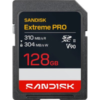 SanDisk Extreme PRO SD UHS-II V90 Card - 128GB SDXC (Espera 4 dias)-64SX SanDisk Extreme PRO SD UHS-II V90 Card - 128GB SDXC (Espera 4 dias)