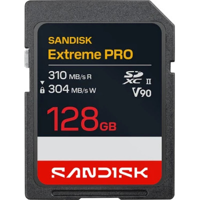SanDisk Extreme PRO SD UHS-II V90 Card - 128GB SDXC (Espera 4 dias)-SX64 SanDisk Extreme PRO SD UHS-II V90 Card - 128GB SDXC (Espera 4 dias)