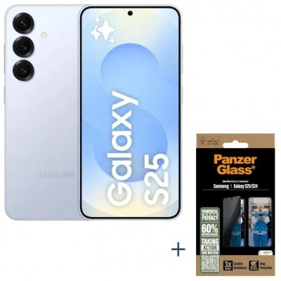 Samsung S25 256Gb Gris+Protec Privacidad Panzer