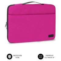 SUBBLIM Funda Ordenador Elegant Laptop Sleeve 13,3-14" Pink (Espera 4 dias)