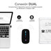 RATON SUBBLIM LED DUAL FLAT RGB BLACK BLUETOOHT BATERIA RECARGABLE