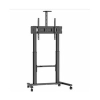 VOGELS 7410410 ESSENTIAL DOUBLE POLE TROLLEY 65-110" 100 KG WITH SHELVE AND CAMERA ACCESSORY VESA UP TO 900x600 (Espera 4 dias)