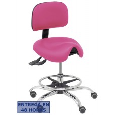 PIQUERAS Y CRESPO Taburete Zarza similpiel rosa