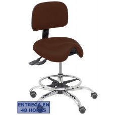 PIQUERAS Y CRESPO Taburete Zarza similpiel marron osucro