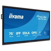 PANTALLA INTERACTIVA 75" EDLA, ANDROID 14, 16/128GB UHD IPS, MM 2X 20W  + 20W SUBWR, 2X HDMI, DP , 1X USB-C,  550CD/M, HORIZ , MEDIA PLAY USB PORTS, ANTIGLARE, LAN, RS232C, IIWARE WIFI-6/BT 5.0, OPS SLOT, VESA 400X400 (MOUNT INCLUDED) (TE7515A-B1AG)-362SX PANTALLA INTERACTIVA 75" EDLA, ANDROID 14, 16/128GB UHD IPS, MM 2X 20W  + 20W SUBWR, 2X HDMI, DP , 1X USB-C,  550CD/M, HORIZ , MEDIA PLAY USB PORTS, ANTIGLARE, LAN, RS232C, IIWARE WIFI-6/BT 5.0, OPS SLOT, VESA 400X400 (MOUNT INCLUDED) (TE7515A-B1AG)