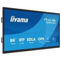 IIYAMA MONITOR INTERACTIVO 86" EDLA,ANDROID 14, 16/128GB UHD IPS, MM 2X 20W  + 20W SUBWR, 2X HDMI, DP , 1X USB-C,  550CD/M, HORIZ , MEDIA PLAY USB PORTS, ANTIGLARE, LAN, RS232C, IIWARE WIFI-6/BT 5.0, OPS SLOT, VESA 600X400 (MOUNT INCLUDED) (TE8615A-B-477SX IIYAMA MONITOR INTERACTIVO 86" EDLA,ANDROID 14, 16/128GB UHD IPS, MM 2X 20W  + 20W SUBWR, 2X HDMI, DP , 1X USB-C,  550CD/M, HORIZ , MEDIA PLAY USB PORTS, ANTIGLARE, LAN, RS232C, IIWARE WIFI-6/BT 5.0, OPS SLOT, VESA 600X400 (MOUNT INCLUDED) (TE8615A-B