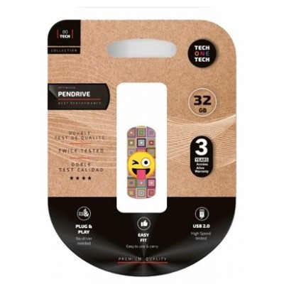 PENDRIVE TECH1TECH-EMOJI GUINO 32GB