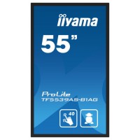MONITOR IIYAMA 55"  TACTIL / ANDROID 11 / 500CD / RAM 4GB / ROM 32GB / 8MS / USO 24/7 / MODO KIOSCO / IP65 FRONTAL / HDMIX2 / DP X1 / RJ45 / MM / HORIZONTAL-VERTICAL-CARA ARRIBA/  VESA 400X400  (TF5539AS-B1AG) (Espera 4 dias)