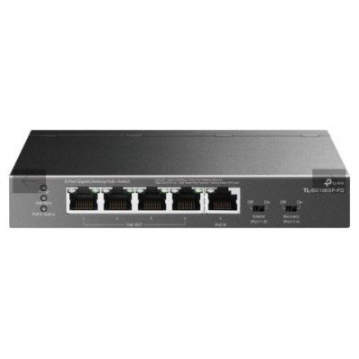 SWITCH NO GESTIONABLE TP-LINK SG1005P-PD 1P GIGA POE++