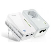 TP-LINK KIT POWERLINE WI-FI AV600, QUALCOMM, 300MBPS EN 2.4GHZ, 600MBPS POWERLINE, HOMEPLUG AV, 2 PUERTOS 10/100MBPS, WI-FI CLONE, TWIN PACK ( 1* TL-PA4020P & 1* (TL-WPA4220) (Espera 4 dias)