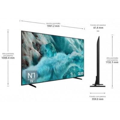 SAMSUNG TV 85" TQ85Q7F UHD QLED SMARTTV IA HDR10+