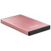 TooQ TQE-2527P caja para disco duro externo Caja de disco duro (HDD) Negro, Rosa 2.5" (Espera 4 dias)