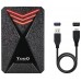 Tooq TQE-2550RGB Caja 2.5" USB 3.1Gen1 LED Colores