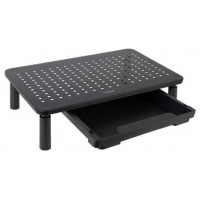 TooQ Soporte Elevador Multiusos para Monitor/Portátil, Negro (Espera 4 dias)
