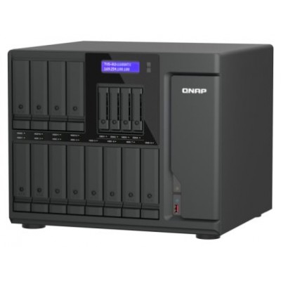QNAP 16-BAY QUTS HERO NAS (12 X 3.5" SATA + 4 X U.2 NVME SLOTS), INTEL CORE ULTRA9 285 24CORES(8P+16E), 48G DDR5 ECC (UP TO 192G), 2 X USB4, 3 X PCIE GEN4 SLOTS, 2 X 10GBASE-T, 2 X 2.5GBE, 550W PSU (Espera 4 dias)