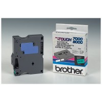 BROTHER Cinta laminada Verde / negro 12 mm