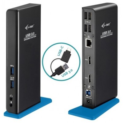 USB 3.0/USB-C Dual HDMI Docking Station