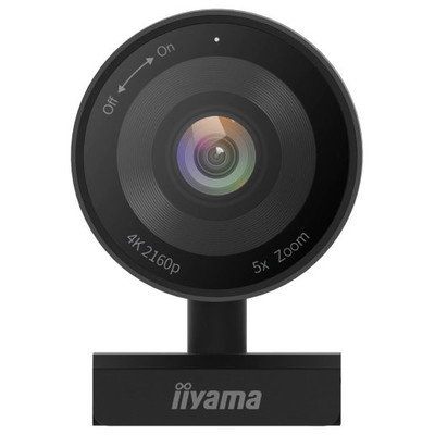 IIYAMA CAMERA 4K UHD 120DEGREE (FOV), 8MP STARVIS SENSOR, 5X ZOOM, 2D/3D NOISE CANCELLING, AUTO FRAMING, MICROPHONE 2X WITH 4M VOICE PICKUP, EASY MOUNT, PRIVACY SHUTTER, CONNECTION USB-C~USB-A, REMOTE CONTROL (OSD) (UC-CAM10PRO-1) (Espera 4 dias)
