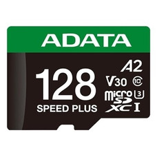 ADATA Speed Plus microSDXC UHS-I 128GB U3 V30 A2-SX10 ADATA Speed Plus microSDXC UHS-I 128GB U3 V30 A2