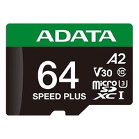 ADATA Speed Plus microSDXC UHS-I 64GB U3 V30 A2-3SX ADATA Speed Plus microSDXC UHS-I 64GB U3 V30 A2