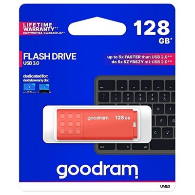 Goodram UME3 Lápiz USB 128GB USB 3.0 Naranja