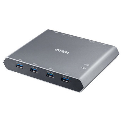 ATEN 2-PORT USB-C 4K DISPLAYPORT KVM DOCK SWITCH USB 3.2 PERIPHERAL SUPPORT (Espera 4 dias)