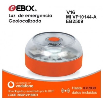 LUZ DE EMERGENCIA EBOX V16IOT EB2509 BALIZA LUZ