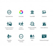 VIGI C&aacute;mara IP Bullet C350 5MP Pl&aacute;stico Full-Color