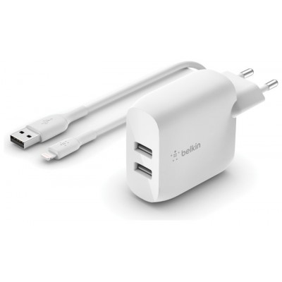 Belkin WCD001VF1MWH cargador de dispositivo móvil Universal Blanco Corriente alterna Interior (Espera 4 dias)