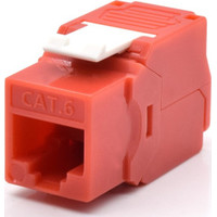 WP WPC-KEY-6UP-TL/R conector RJ45 Rojo, Blanco (Espera 4 dias)